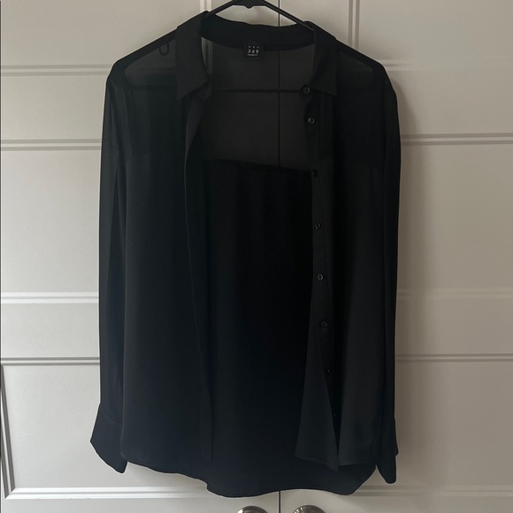 MARELLA Art. 365 Women's Black Blouse Straight Fit - Picture 7 of 12